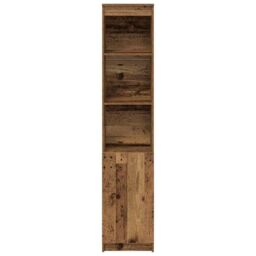 Berkfield Home Highboard Old Wood 37.5x35x180 cm Engineered Wood in Brown - thumbnail 5