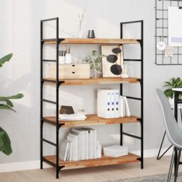 Berkfield Home Floating Shelf 80x40x4 cm Oil Finished Solid Wood Acacia in Brown - Size: 80 x 40 x 4 cm - thumbnail 1