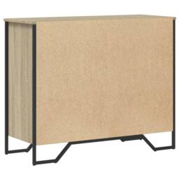 Berkfield Home Chest of Drawers Sonoma Oak 91x35.5x74.5 cm Engineered wood in Light Oak - thumbnail 6