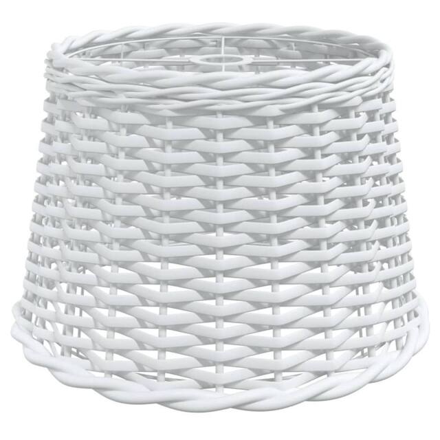 Berkfield Home Ceiling Lamp Shade White √ò40x26 cm Wicker - Size: 40x26 cm - image 1