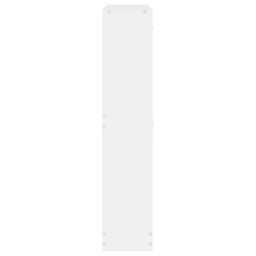 Berkfield Home Shoe Cabinet White 59x17x81 cm Engineered Wood - Size: 59 x 17 x 81 cm - thumbnail 6