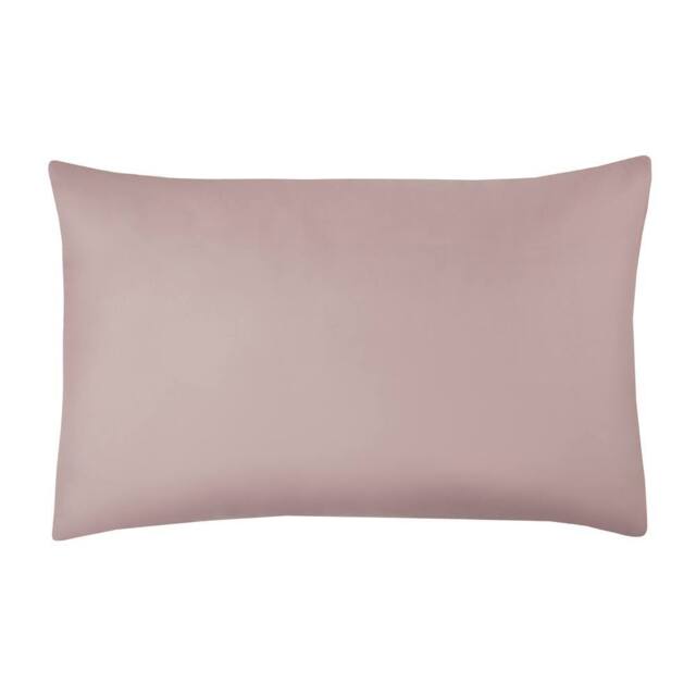 Smart Living Super Soft Warm Cosy Plain Dye Housewife Pillowcases Pair in Pink - Size: Standard Pillow Case - image 1