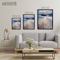 "Artery8 Akseli Gallen Kallela Lake View Coastal Landscape Framed Canvas Art - Size: W12"" x H16""" - thumbnail 4