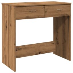 Berkfield Home Desk Artisian Oak 80x40x75 cm Engineered Wood in Brown - Size: 80 x 40 x 75 cm - thumbnail 2