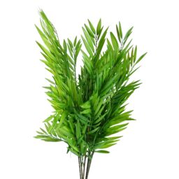 Leaf Pack of 6 x 85cm Artificial Bamboo Fern Stem in Green - Size: 6 x 85 cm