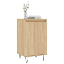 Berkfield Home Sideboard Sonoma Oak 40x35x70 cm Engineered Wood in Light Oak - Size: 40 x 35 x 70 cm - thumbnail 3