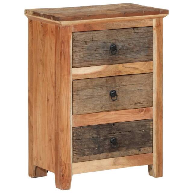 Berkfield Home Side Cabinet 55x33x75 cm Solid Wood Acacia in Brown - Size: 55 x 33 x 75 cm - image 1