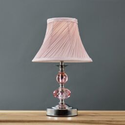 ValueLights Jaigier Pair of Silver Table Lamps Touch On/Off Dimmable - thumbnail 3