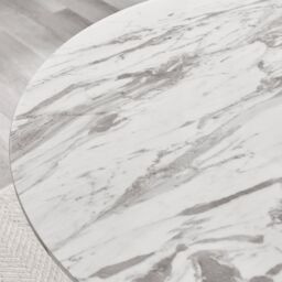 FurnitureboxUK Palma 120cm 6-Seater Round Pedestal Dining Table In Multiple Finishes in Off-White - thumbnail 4