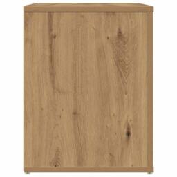 Berkfield Home Shoe Bench Artisan Oak 100x35x45 cm Engineered Wood in Brown - Size: 100 x 35 x 45 cm - thumbnail 5