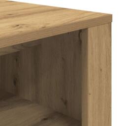 Berkfield Home Shoe Bench Artisan Oak 100x35x45 cm Engineered Wood in Brown - Size: 100 x 35 x 45 cm - thumbnail 7
