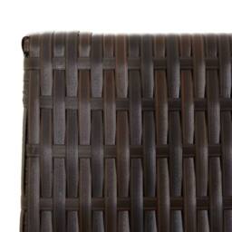 Berkfield Home Room Divider 5 Panels Brown Poly Rattan - thumbnail 6