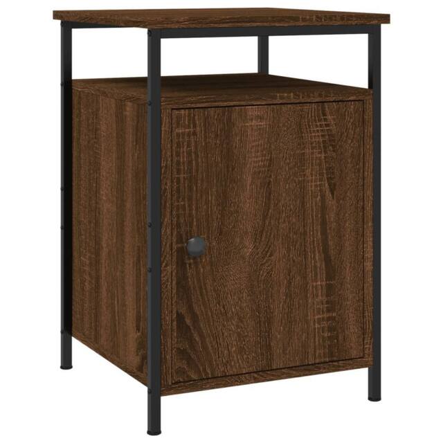 Berkfield Home Durable Bedside Cabinets 2 pcs Brown Oak 40x42x60 cm Engineered Wood - Size: 40 x 42 x 60 cm - image 1