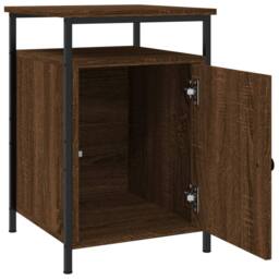 Berkfield Home Durable Bedside Cabinets 2 pcs Brown Oak 40x42x60 cm Engineered Wood - Size: 40 x 42 x 60 cm - thumbnail 6