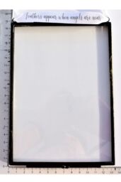 Amaya Rose Ltd In Memory of Dad Real feather Floating Picture Frame. Memorial Gift in Black - thumbnail 5