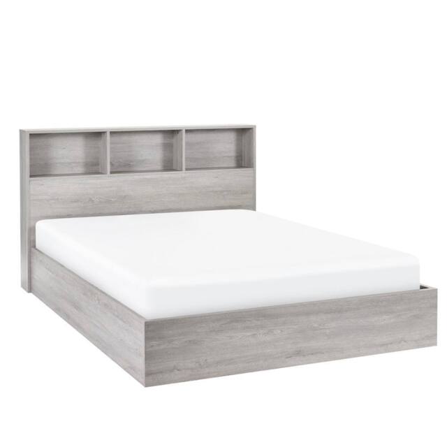 Cheshire Alder Ottoman Storage Bed - Grey Oak - Double (135cm) - image 1