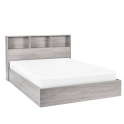 Cheshire Alder Ottoman Storage Bed - Grey Oak - Double (135cm)