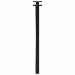 Berkfield Home Modern Dining Table Legs X-Shaped 2 pcs Black 50x(72-73) cm Steel - thumbnail 6
