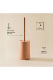 Cosmic Toilet Brush Free-standing Polyresin Soft Touch Sand Saona Collection in Light Sand - thumbnail 3