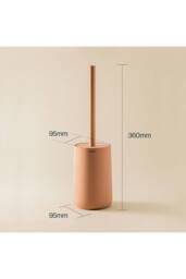 Cosmic Toilet Brush Free-standing Polyresin Soft Touch Sand Saona Collection in Light Sand - thumbnail 4