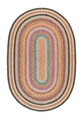 Origin Jute Extra Colourful Oval 160X230 - Size: 160 cm x 230 cm - thumbnail 2