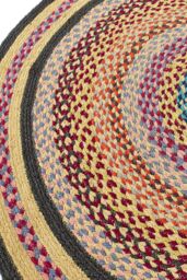 Origin Jute Extra Colourful Oval 160X230 - Size: 160 cm x 230 cm - thumbnail 3