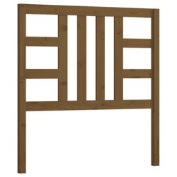Berkfield Home Bed Headboard Honey Brown 96x4x100 cm Solid Wood Pine - Size: 96 x 4 x 100 cm - thumbnail 2