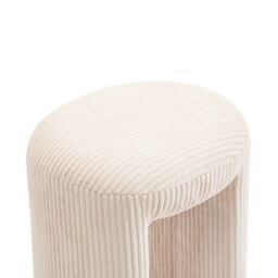 Nordlys Beige Velvet Lounge Pouf - thumbnail 7