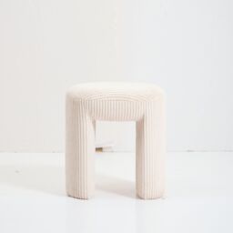 Nordlys Beige Velvet Lounge Pouf - thumbnail 9