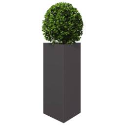 Berkfield Home Garden Planters 2 pcs Black Triangular 40x34.5x70 cm Steel - thumbnail 4