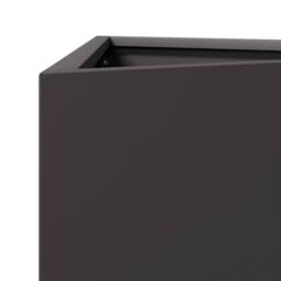 Berkfield Home Garden Planters 2 pcs Black Triangular 40x34.5x70 cm Steel - thumbnail 9