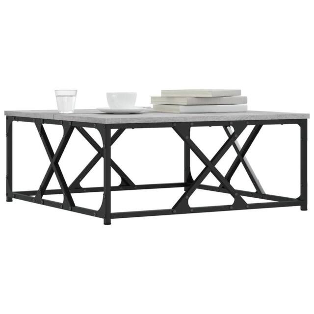 Berkfield Home Decorative Coffee Table Grey Sonoma 70x70x30 cm Engineered Wood - Size: 70 x 70 x 30 cm - image 1