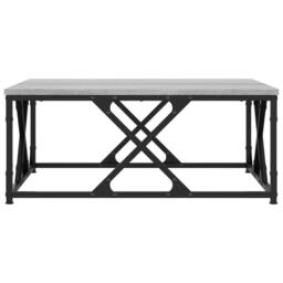 Berkfield Home Decorative Coffee Table Grey Sonoma 70x70x30 cm Engineered Wood - Size: 70 x 70 x 30 cm - thumbnail 5