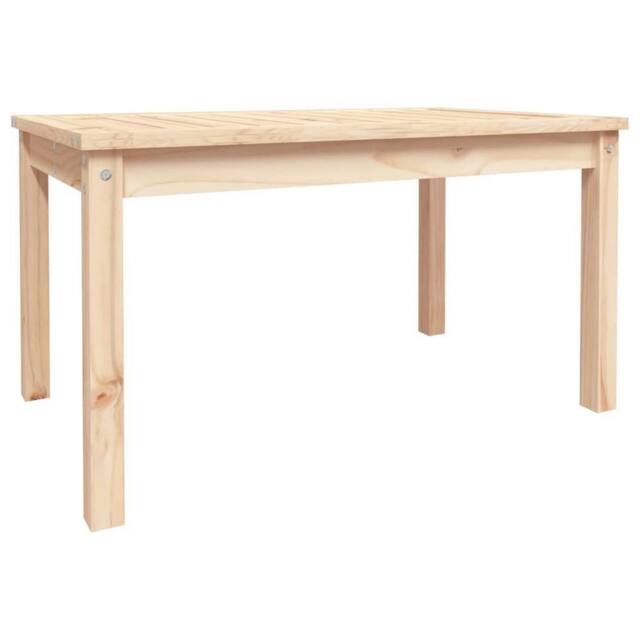 Berkfield Home Garden Table 82.5x50.5x45 cm Solid Wood Pine in Light Tan - image 1