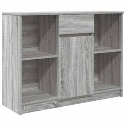 Berkfield Home Sideboard with Drawer Grey Sonoma 101x35x76 cm Engineered Wood - Size: 101 x 35 x 76 cm - thumbnail 2