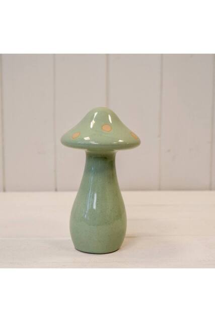 KDMD Small Ceramic Pale Green Mushroom - image 1