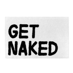 Mooky Mats Get Naked Bath Mat in White