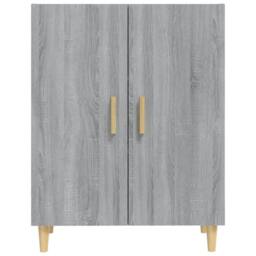 Berkfield Home Sideboard Grey Sonoma 70x34x90 cm Engineered Wood - Size: 70 x 34 x 90 cm - thumbnail 1