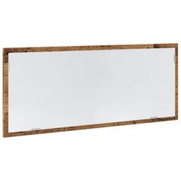 Berkfield Home LED Bathroom Mirror Old Wood 100x8.5x37 cm Engineered Wood in Brown - thumbnail 4