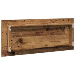 Berkfield Home LED Bathroom Mirror Old Wood 100x8.5x37 cm Engineered Wood in Brown - thumbnail 7