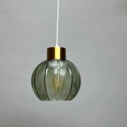 K LIVING Leaves Green Glass Light Pendant - thumbnail 1
