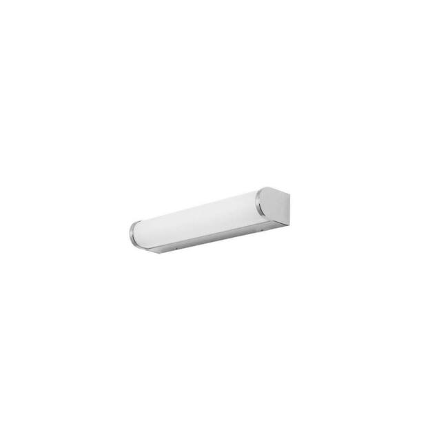 Netlighting Lungo Bathroom LED Flush Wall Light Chrome 910lm 3000K IP44 in Silver