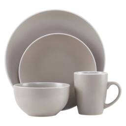 Orsina Elmira 16 Piece Stoneware Dinner Set in Grey - thumbnail 1