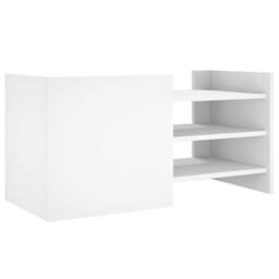 Berkfield Home TV Cabinet White 80x35x40 cm Engineered Wood - Size: 80 x 35 x 40 cm - thumbnail 6