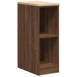 Berkfield Home Garage Storage Cabinet Brown Oak 30x51x85 cm Solid Wood Pine - Size: 30 x 51 x 85 cm - thumbnail 1