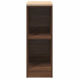 Berkfield Home Garage Storage Cabinet Brown Oak 30x51x85 cm Solid Wood Pine - Size: 30 x 51 x 85 cm - thumbnail 5