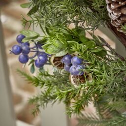 Dibor Giant Fruits of the Forest Front Door Wreath Christmas Wreath 53cm in Green - thumbnail 5