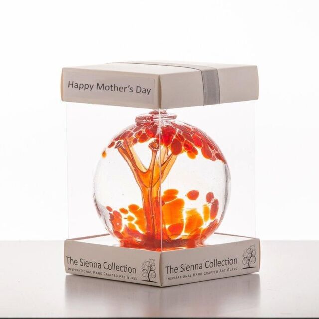 Sienna Glass Mother's Day 10cm Spirit Ball - Red in Dark Red - image 1