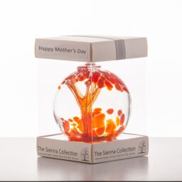 Sienna Glass Mother's Day 10cm Spirit Ball - Red in Dark Red - thumbnail 2