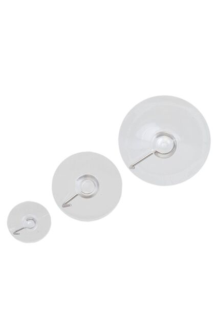 VFM e-Store Christmas Suction hooks Xmas Accessory X 8 22cm x 15cm x 2. 6cm White - Size: 22 cm x 15 cm - image 1